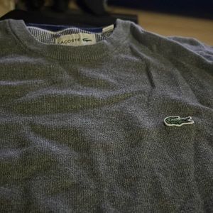 Men’s Lacoste gray sweater